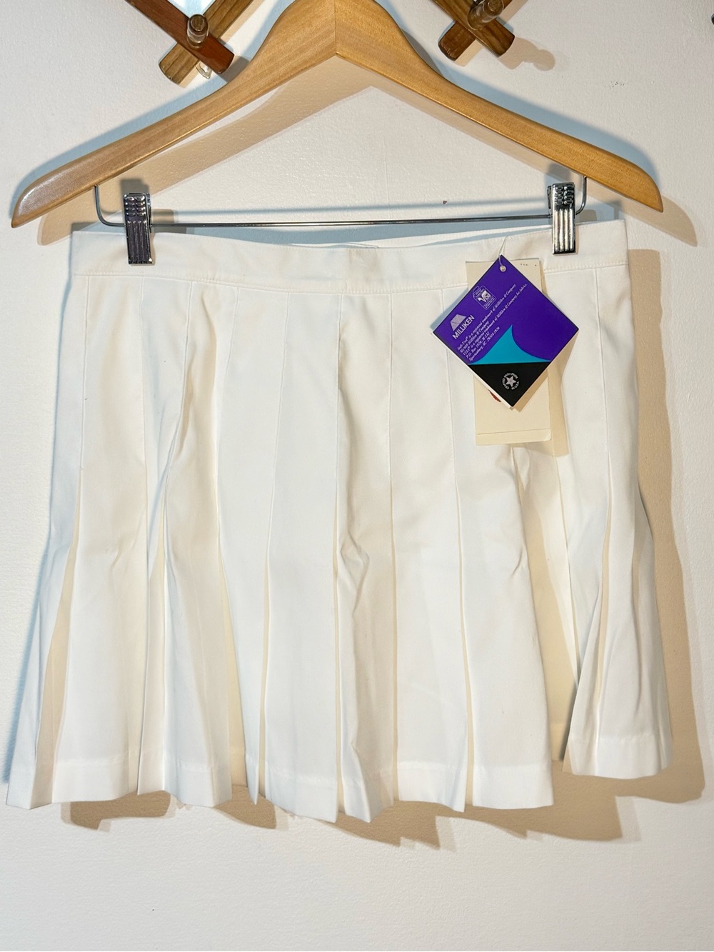 Nike vintage White Pleated Women’s tennis golf mini Skirt size 14